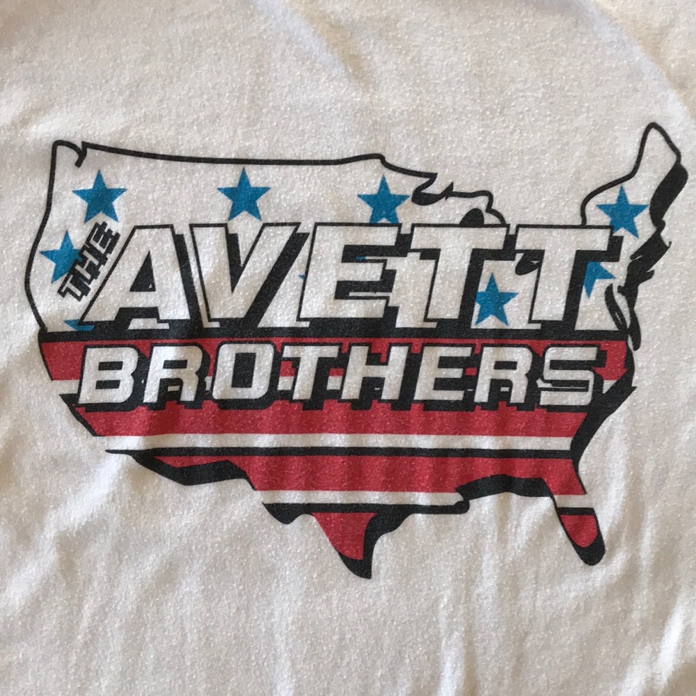 RARE! Avett Brothers Baseball T-shirt Size Medium
